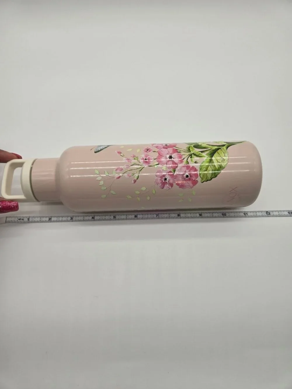 Lenox Butterfly Meadow Pink 18 oz Insulated Water Bottle Leak Proof NWT - Picture 5 of 5